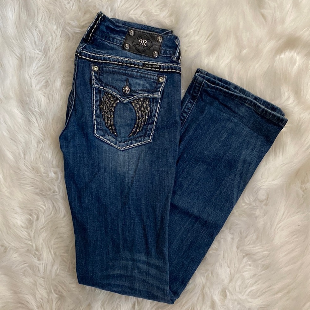 Miss Me Jean, waist 30 XL (35 inseam), boot